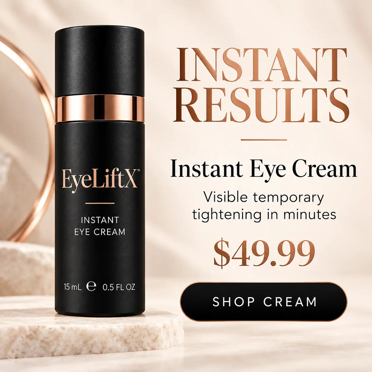 Instant Eye Tightening Cream for Under-Eye Bags | EyeLiftX