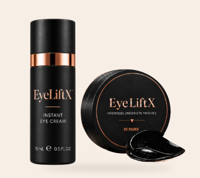 EyeLiftX Complete 2-Step System — eye cream and hydrogel under-eye patches